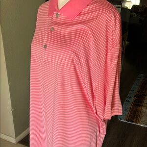 Pink Striped Polo Shirt